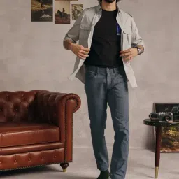 Andamen Light Grey Regular Fit Shirt image 4