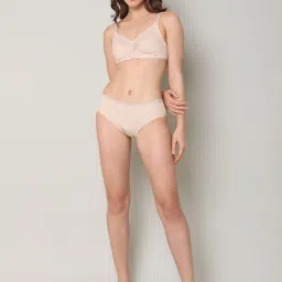 Vero Moda Intimates Beige Lace Full Coverage Bra image 4