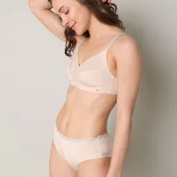 Vero Moda Intimates Beige Lace Full Coverage Bra image 3