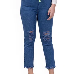 Ira Collections Women Comfort Skinny Fit Mid-Rise Highly Distressed Stretchable Jeans-picture-25