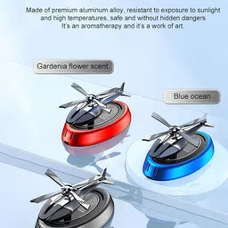 AUGEN Solar Helicopter Design Rotating Car Air Freshener image 4