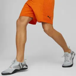 Puma Orange Regular Fit Printed Sport Shorts-picture-29