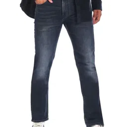 Calvin Klein Jeans Blue Cotton Straight Fit Jeans-image-72