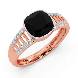 Candere by Kalyan Jewellers 18k Rose Gold & Diamond Ring for Men-picture-27