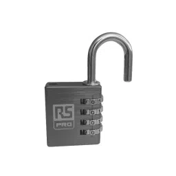 RS PRO Combination Aluminium Combination Padlock, 6 mm Shackle, 40 mm Body Model No 1963970 image 2