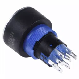 RS PRO Illuminated Push Button Switch Panel Mount 22.2 mm Cutout DPDT Red LED 250 V AC, 1758242 image 2