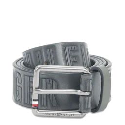 Tommy Hilfiger Kolding Grey Leather Waist Belt for Men-picture-16