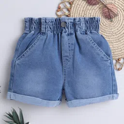 Bright Stars KIDSWEAR Cotton Denim Mild Washed Shorts - Blue-picture-16