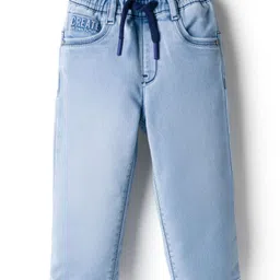 RUFF Denim Woven Full Length Washed Jeans - Blue-picture-10