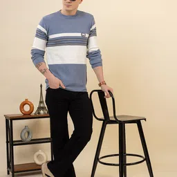 Dadu Dayal Men Colourblocked Woollen Pullover image 2