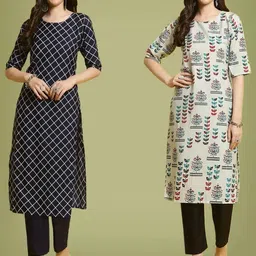 Ethnic basket Women Multicoloured Kurtas-picture-41