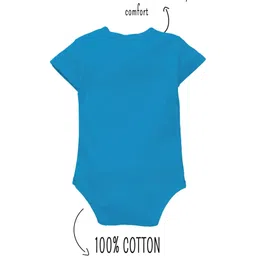 Zeezeezoo 100% Cotton Knit Pack Of 2 Half Sleeves Car Printed Onesies - Red & Blue image 5