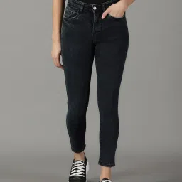 showoffff SHOWOFF Black Slim Fit High Rise Jeans image 1