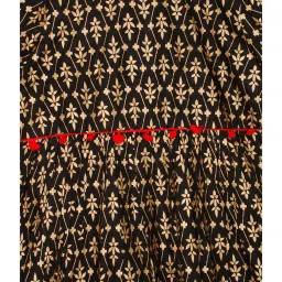 Kiddopanti Kids Black & Red Printed Kurta with Leggings image 5