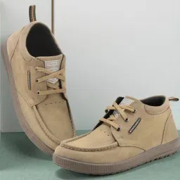 Woodland Men's Dkhaki Sneakers-image-1