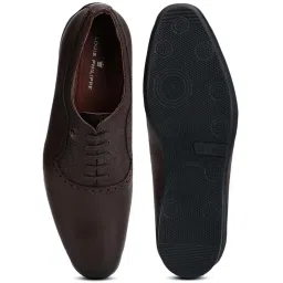 Louis Philippe Men's Brown Oxford Shoes image 3