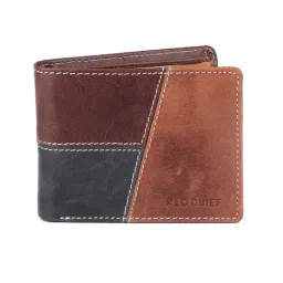 Red Chief Multicolor Leather Bi-Fold Wallet for Men-picture-48