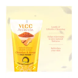 VLCC Chandan & Kesar Face Wash & Ultimo Blend Charcoal Face Wash - Pack of 2 image 5