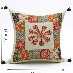 Living Roots Jaipuri Multicolor Cotton Cushion Covers - Set of 5 image 5