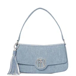 Forever New Denim Solid Medium Shoulder Handbag image 1