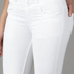 showoffff SHOWOFF White Skinny Fit High Rise Jeans image 5