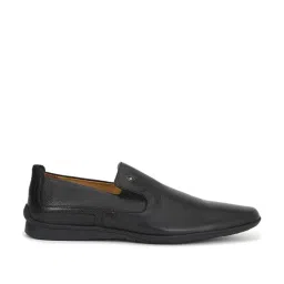 Louis Philippe Men's Black Formal Loafers image 1