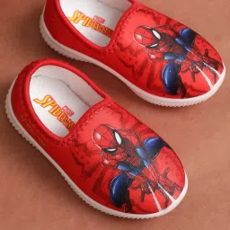 Kidsville Red Spiderman Printed Casual Slip-Ons image 1