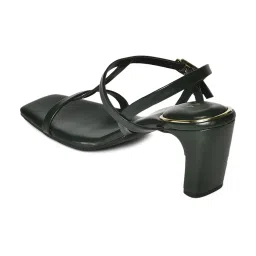 W Women's Green Ankle Strap Sandals image 5