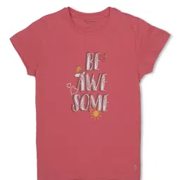 Gini & Jony Kids Pink PrintedTop image 1