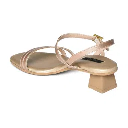 Aurelia Women's Gold Ankle Strap Sandals image 5