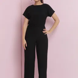 lil tomatoes Li'L Tomatoes BlackRegular Fit Jumpsuit image 1
