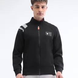 u.s. polo assn. Uspa Active Black Cotton Regular Fit Sports Sweatshirt image 1