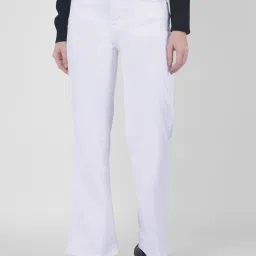 NUMERO UNO White Relaxed Fit High Rise Jeans image 1
