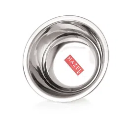 HAZEL Silver Stainless Steel Mixing Bowl - Set of 4 (1.1L) image 5