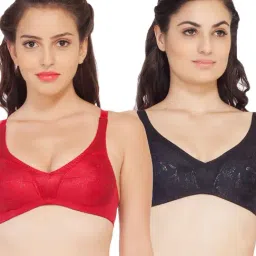 Soie Multicolor Non Wired Non Padded Everyday Bra (Pack Of 2)-image-39