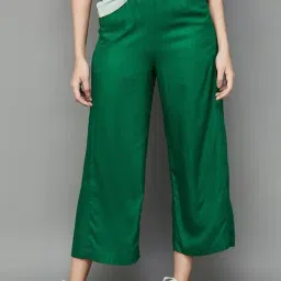 Fame Forever by Lifestyle Green Mid Rise Flared Pants-image-47