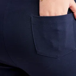 Fablestreet X Navy Mid Rise Leggings image 5