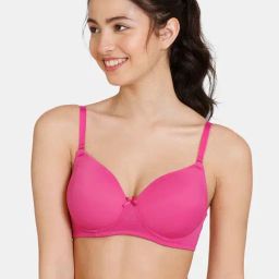 Zivame Fuchsia Wireless Padded T-Shirt Bra-picture-25