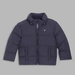 Gant Kids Navy Quilted Full Sleeves Jacket-picture-26