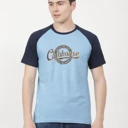 Lee Blue Cotton Slim Fit Printed T-Shirt-image-10