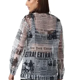 Forever 21 Multicolor Graphic Print Shirt image 2