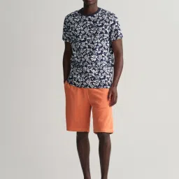 GANT Blue Cotton Regular Fit Printed T-Shirt image 5