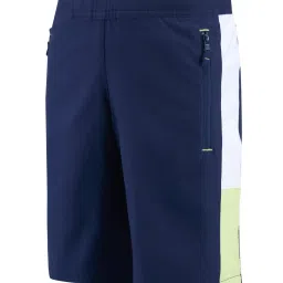 Decathlon Boys Blue, White & Green Breathable Multisport Shorts image 1