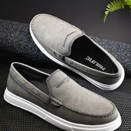 Prolific Men's Grey Casual Loafers image 1
