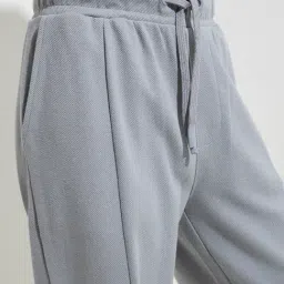 studiofit men Studiofit by Westside Grey Relaxed-Fit Cotton-Blend Track Pants image 4