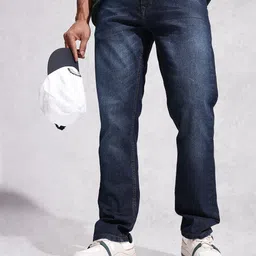WROGN Men Relaxed Fit Mid-Rise Light Fade Stretchable Jeans-picture-32