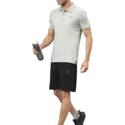 ALCIS Light Grey Anti-Static Slim Fit Metro Athleisure Polo T-Shirt image 5