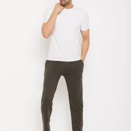 Duke Olivine Regular Fit Striped Trackpants image 5
