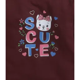 Bumzee Kids Lavender & Maroon Printed Full Sleeves T-Shirt (Pack Of 2) image 5