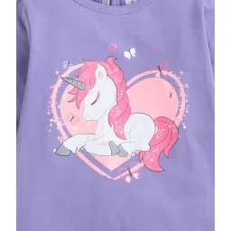 Bumzee Kids Purple & Pink Printed Full Sleeves T-Shirt (Pack Of 2) image 5